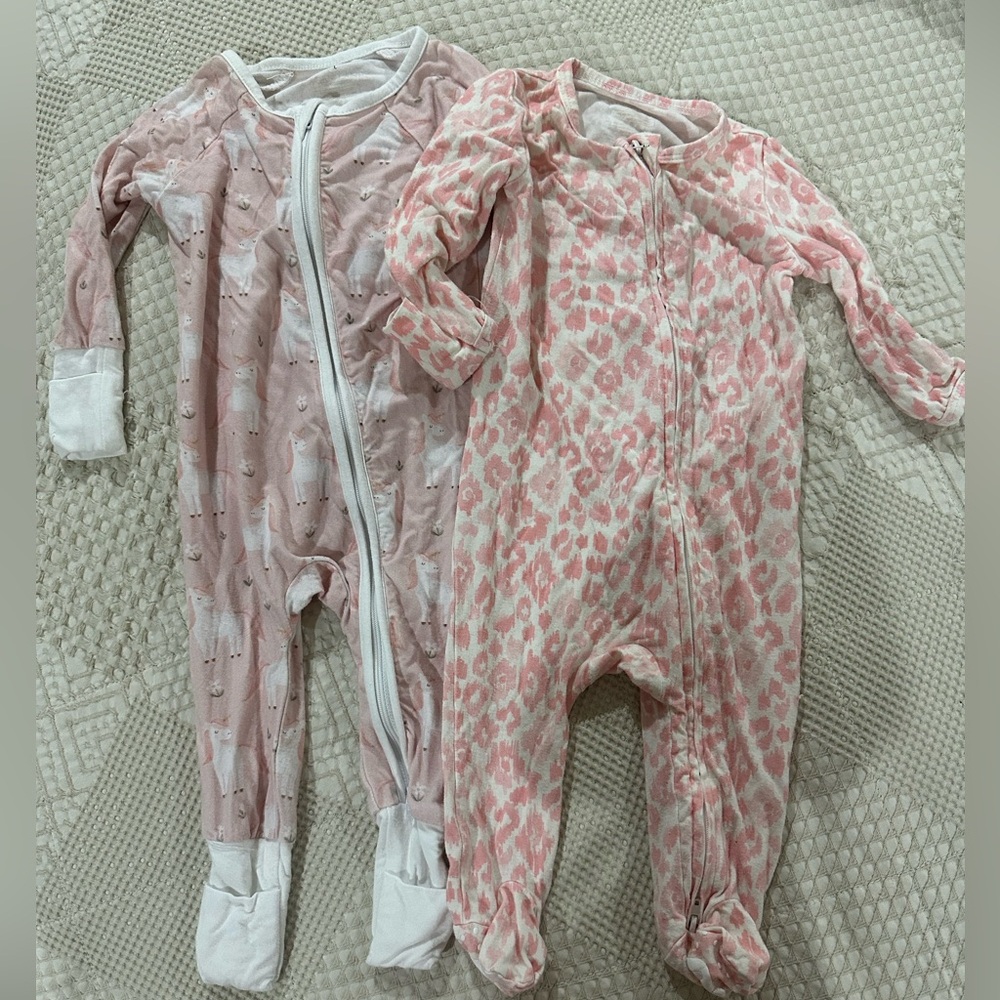 2 Caden Lane Cheetah & Unicorn Bamboo Sleepers